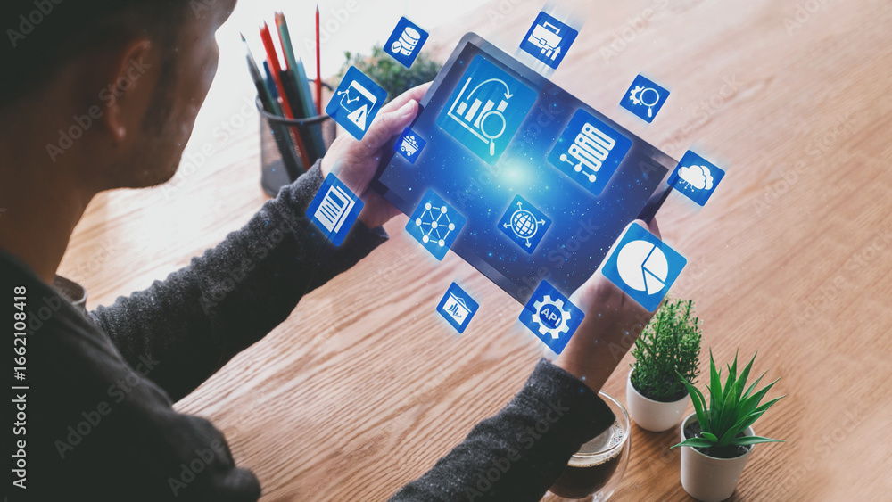 Poster data analytics and big data strategy for real-time analytics, predictive data modeling, business int
