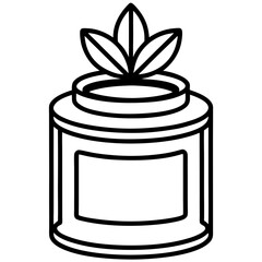 vector illustration of a jar