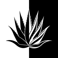 silhouette of a plant