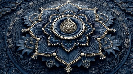 Stunning decorative mandala with floral high resolution picture