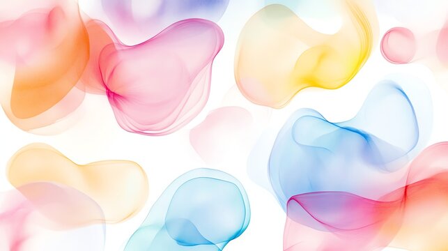 Seamless pattern watercolor flow texture colorful abstract on white background