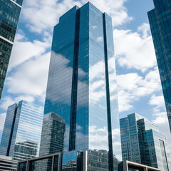 Obraz premium modern office building in moscow