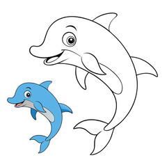 A playful dolphin splashes in the waves with a big smile, spreading joy and laughter in this funny dolphin fun coloring page—perfect for kids’ creativity and imagination!
