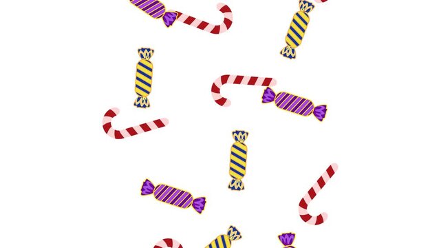 Christmas Candy icon animation, 4k video
