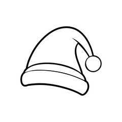 Illustration of a Christmas cap, vector illustration of a hat