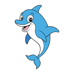 Obraz premium Playful dolphin full of energy, making splashes and leaps with joy. A funny dolphin spreading laughter, fun, and happiness in every wave of the ocean. 