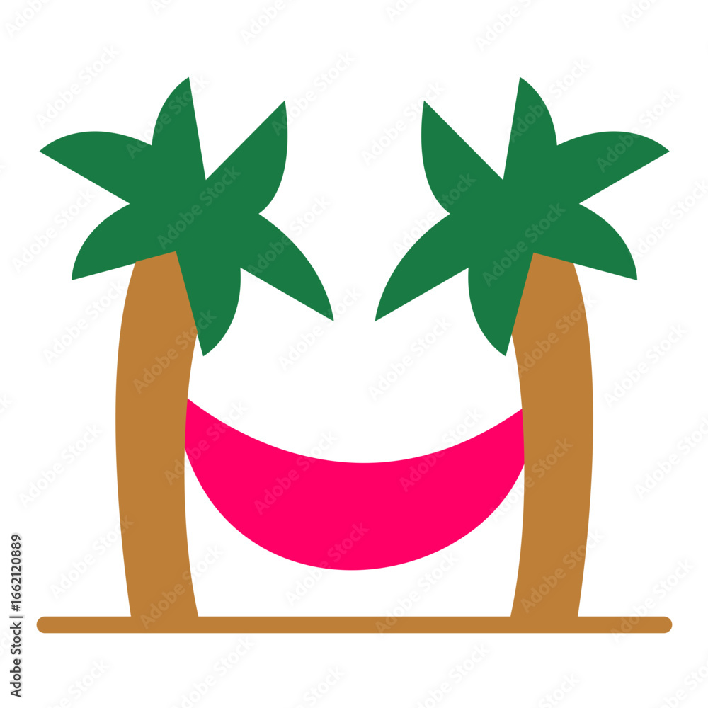Poster hammock vector design icon style