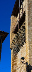 Images of the town of Ujué (Uxué in Basque) in the district of Olite, in the region of Tafalla,...