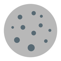 Full Moon Vector Design Icon Style
