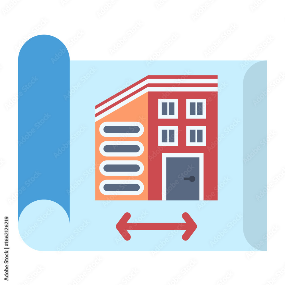 Poster Blueprint Vector Design Icon Style