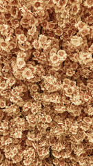 background of plastic artificial flowers