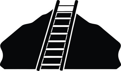underground ladder vector icon