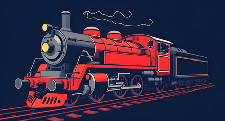 cartoon locomotive design, cute train illustration, old train clipart, railroad cartoon vector, steampunk locomotive cartoon, cartoon rail engine, children’s train drawing, classic steam locomotive ca © zpixel