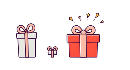 gift boxes vector illustration