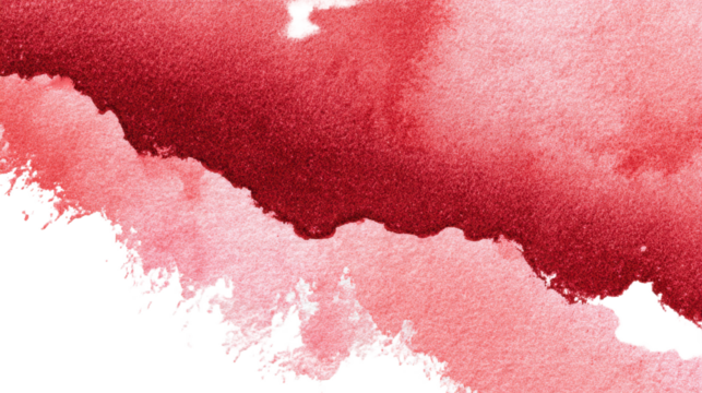 Abstract pink watercolor texture on white paper background. Isolated watercolor. Design element for products and printing