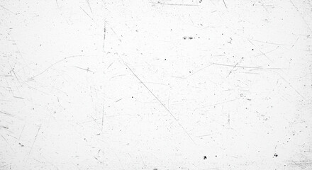 Ultra-realistic, distressed white surface with black scratches, dirt specks, subtle smudges, aged, worn, macro shot in a high-key studio, monochromatic, concept of authenticity and resilience