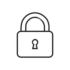 lock,secure,privacy, lock secure privacy icon vector illustration showing closed padlock symbol representing protection safety password access security data confidentiality
