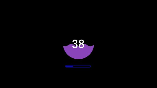 Loading water icon in Black Background 