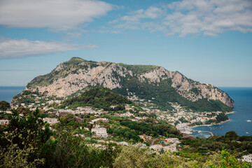 Turquoise water in Capri, Italy
