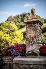 Brunnen der Drachenfelsquelle, Röhndorf, Bad Honnef, Nordrhein-Westfalen