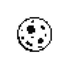Pixel art cookie icon featuring a mosaic style and retro sprite look with simple cartoon detail.