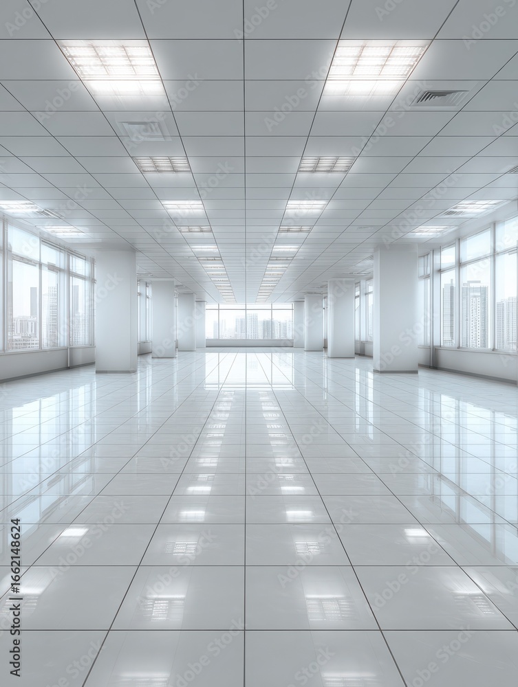 Poster empty office background office architecture backdrop