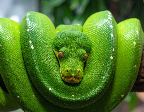 green tree python