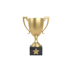 Fototapeta premium Gold Trophy Cup Award Icon
