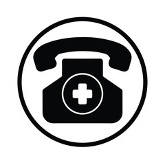 Emergency Contact Icon Vector Illustration