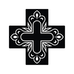 Medical Cross Icon Vector Illustration