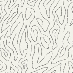 Organic textured lines seamless pattern for textile and interior design. Vector illustration.