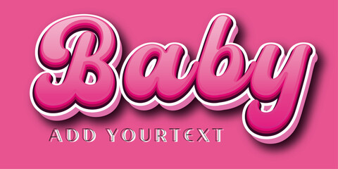 Click and  change your text Modern text typography Mockup for adobe illustrator 