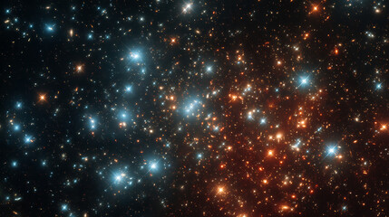 Obraz premium Explore the universe: a stunning view of distant galaxies and cosmic wonders in deep space imagery