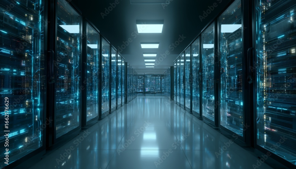 Poster tailored data center services ensuring compliance and security.