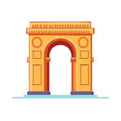 Fototapeta premium Isolated Vector Archway Illustration Entrance for Gateways and Landmarks
