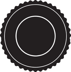 Retro Badge and Label Shapes | Black Vector Silhouette Art