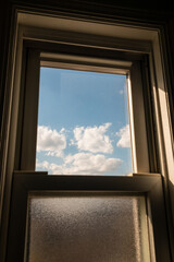 Clouds Outside a Window