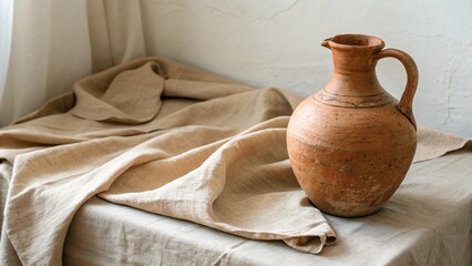 old clay jug