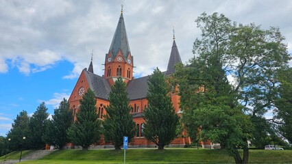 Sweden. Saint Peter`s Church is a church building in Västervik, Västervik Parish. It belongs to the Diocese of Linköping. Kalmar County. © Andrii