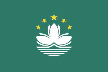 Flag of Makao vector illustration