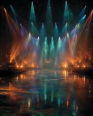 Light show display high resolution picture