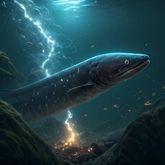 Fototapeta premium Electric Eel Underwater