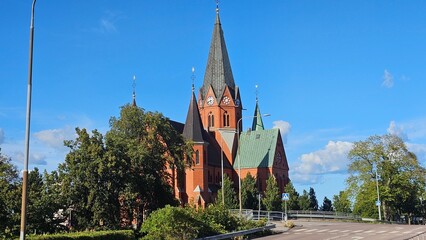 Sweden. Saint Peter`s Church is a church building in Västervik, Västervik Parish. It belongs to the Diocese of Linköping. Kalmar County. © Andrii