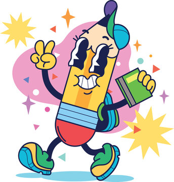 Rubberhose Back To School Pencil