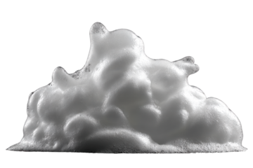 Soap foam isolated on