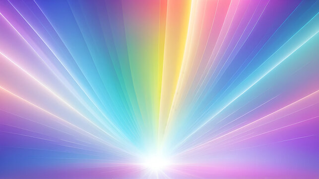 PNG dreamy abstract background featuring iridescent rainbow light patterns, soft lens flare,  spectral prism refractions. vibrant and magical design adds a colourful, ethereal glow to any composit