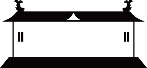 お城の横長フレーム