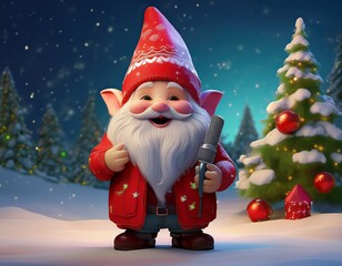 santa claus with gifts