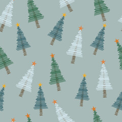 Christmas patterns or Christmas tree patterns for backgrounds, wrapping, fabric, etc.