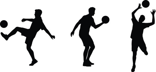  Action-packed military soldier silhouettes, running and walking with rifles, high-quality vector illustration for design and backgrounds.